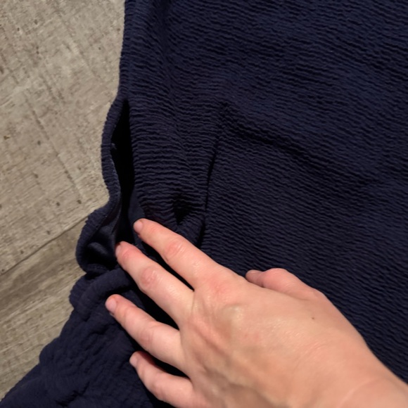 Roolee Navy and Gray Midi Dress - Picture 3 of 3